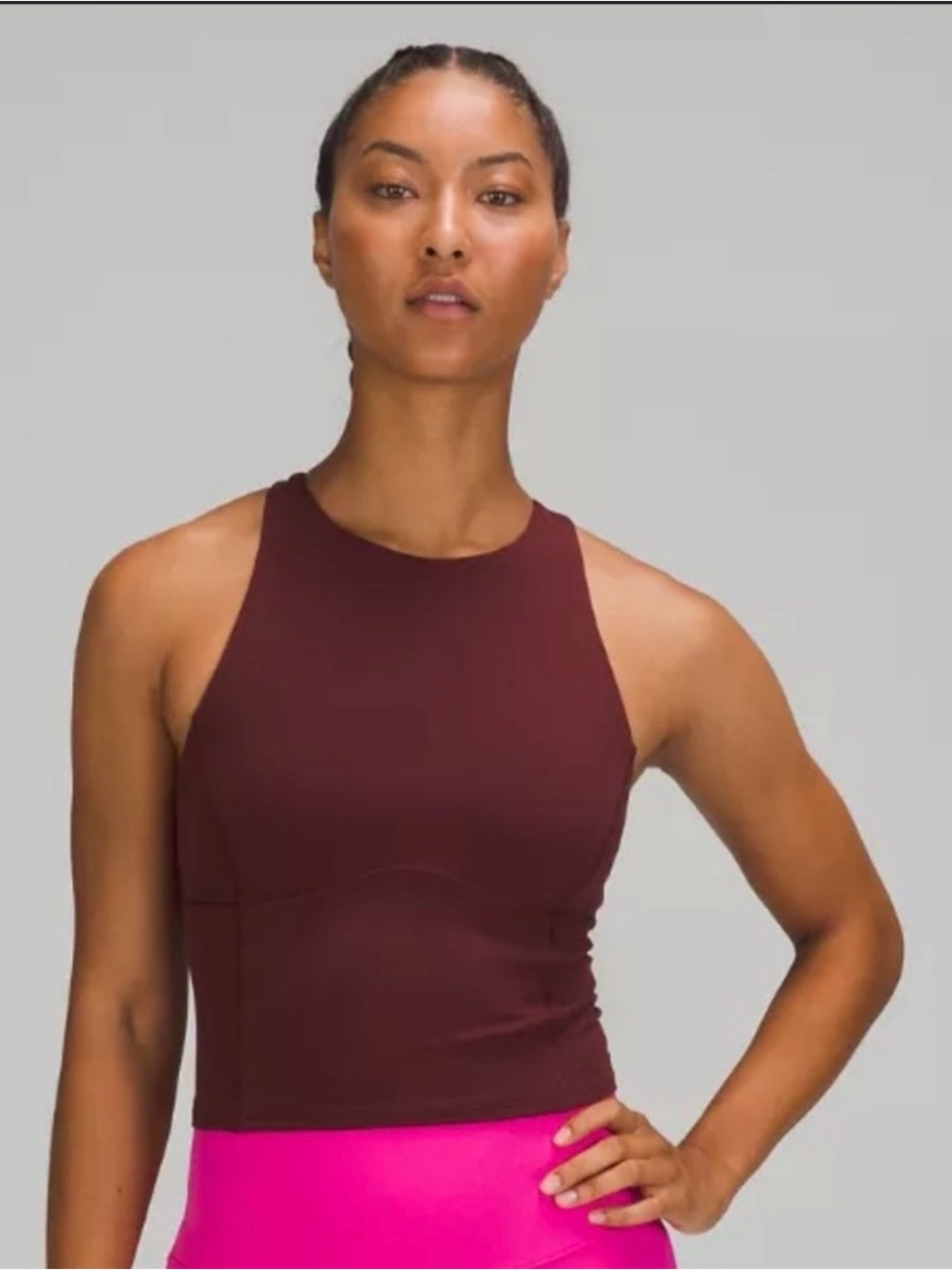 Lululemon Key to Balance High Neck Cropped Tank Top